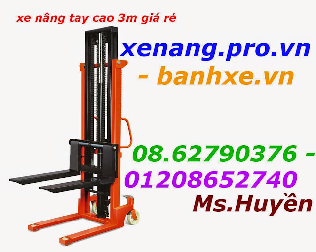 Xe nâng tay cao 1000kg cao 3m NC1030 giá rẻ - www. xenang. pro. vn