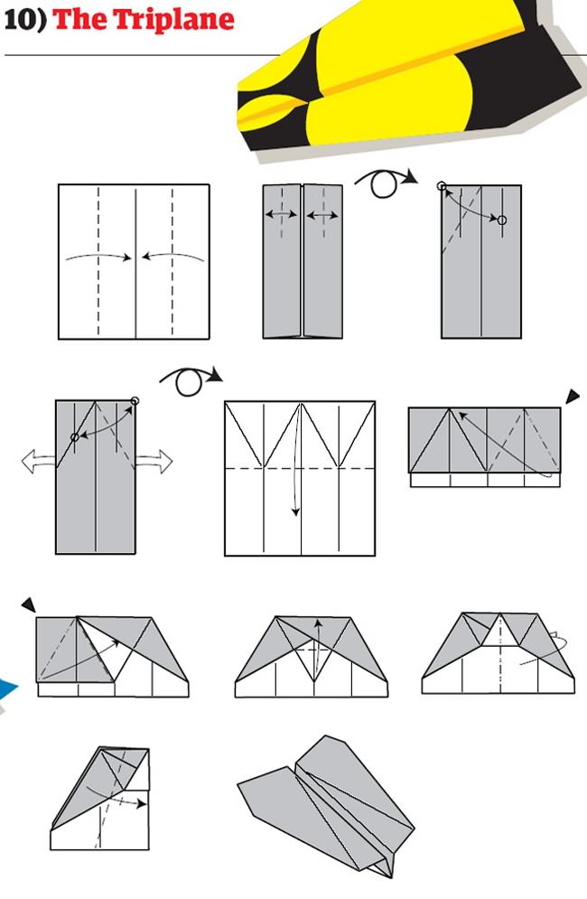 12 formas para hacer aviones de papel 10