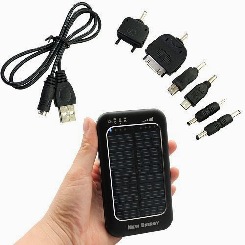  Black 3500 Mah Portable Solar Powered Charger for PDA Iphone 4 4g 4s 3g 3gs