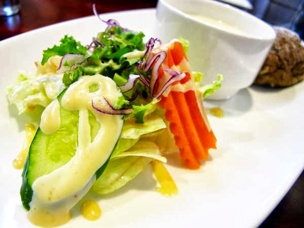 超棒的生菜沙拉帶著淡淡的芥茉味-桃樂絲英國茶館