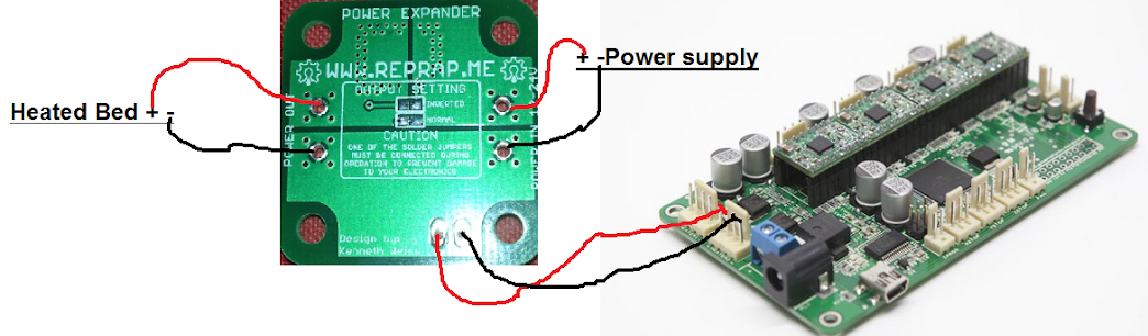 Additional power supply for heatbed