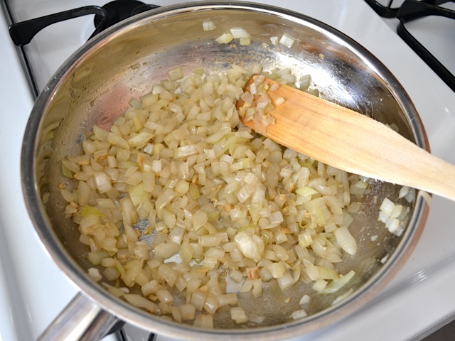 cooked aromatics (onions cooked down) 