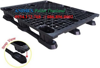Pallet nhựa đen SLV 1012 LT Dino Thailand Pallet nhựa đen SLV 1012 LT Dino Thailand