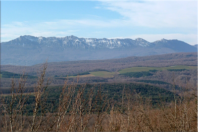 Sierra Cantabria desde el collado