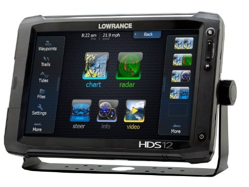 Lowrance 000-10777-001 HDS-12 Gen2 Touch with 12-Inch LCD Touchscreen, Multi-Function Display, Built-In Sounder and 50/200KHz Transducer