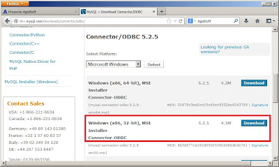 Driver ODBC instalado y configurado con conexin a serivdor de base de datos