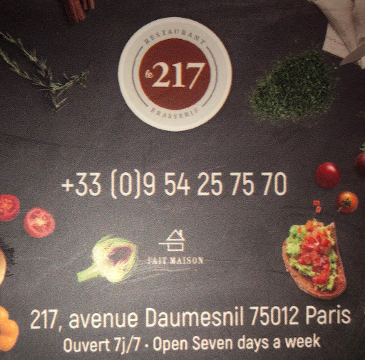 Le 217 Brasserie Restaurant logo