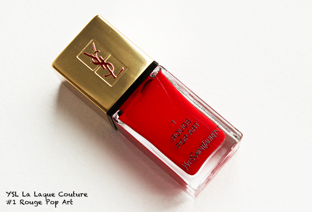 YSL La Laque Couture #1 Rouge Pop Art