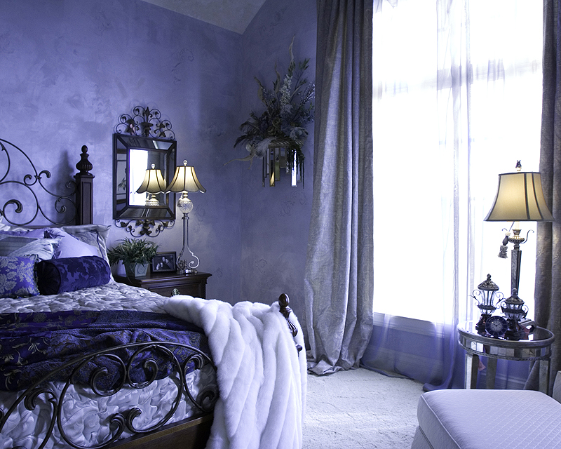 LieblingsstÃcke...: interior: schlafzimmer in lila!
