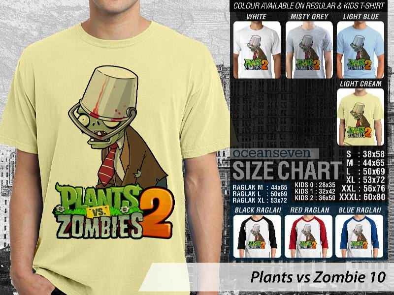 KAOS Plants VS Zombie pvz 10 Game Lucu distro ocean seven