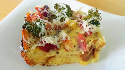 Ham and Cheese and Broccoli and Cauliflower Egg Casserole