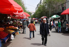 market in Xining, Qinghai, China