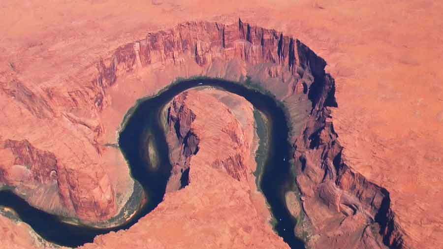 É Horseshoe bend no Grand Canyon