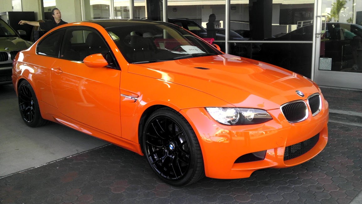 Fire orange bmw