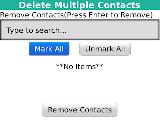Multiple Contacts Delete v1.0