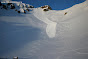 Avalanche Vanoise, secteur Dent Parrachée, Pointe de Bellecôte - Accès au Col des Hauts - Photo 2 - © Duclos Alain