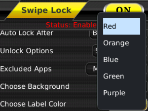 Slide Lock SwipeLock v2.0 BlackBerry