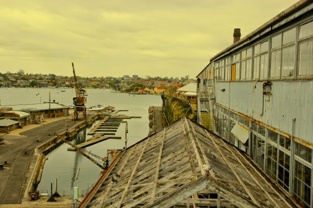 From Cockatoo Island, looking out at Sydney