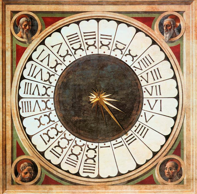 Paolo Uccello - Clock with Heads of Prophets