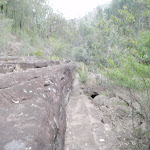 Rock platforms beside the creek can make for easer walking (144549)