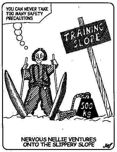 Slippery Slope Cartoon