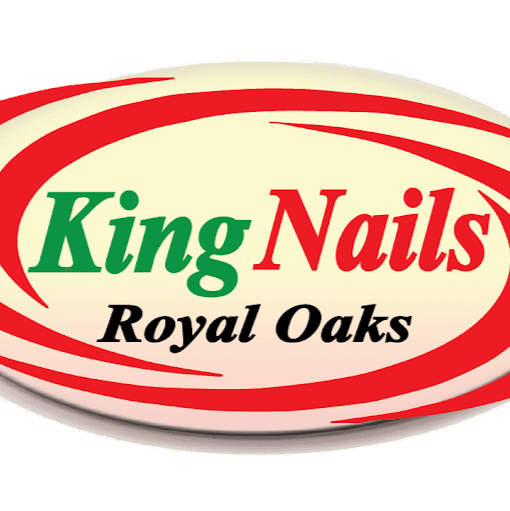King Nails Royal Oaks logo