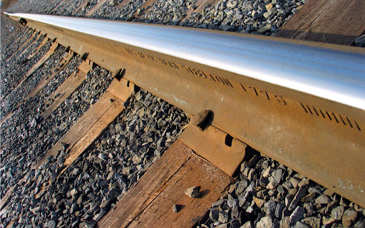 Railway Tracks Closeup