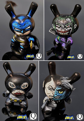 Batman Custom Dunny Series by Quin.Sey - Batman, The Joker, Catwoman & Two-Face