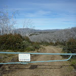 Jagungal Wilderness gate on the Round Mountain Trail with view to Jagungal (289244)