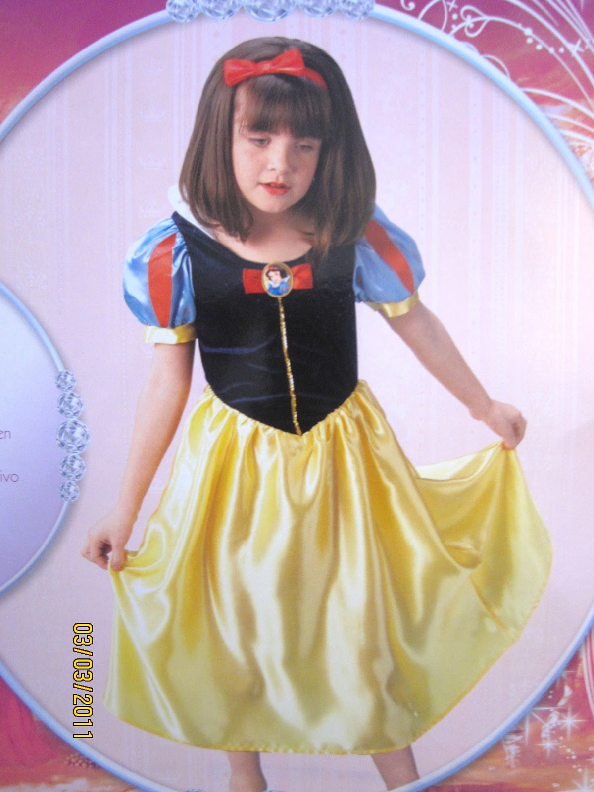 snow white costume xl