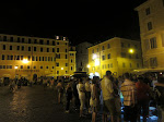 Campo di Fiore, a quite active and exciting place to hang out. But hanging out was not for us! Campo di Fiore, a quite active and exciting place to hang out. But hanging out was not for us!