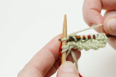 knitting from the provisional cast on