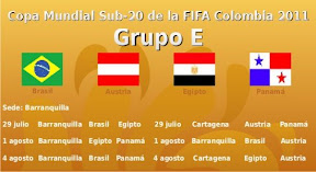 Fixture mundial sub20 Colombia - Grupo E