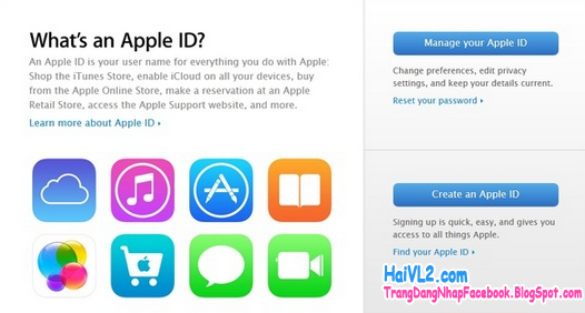 tạo tài khoản apple id