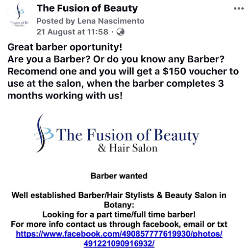 The Fusion Of Beauty Hair Salon/Barber & SPA logo