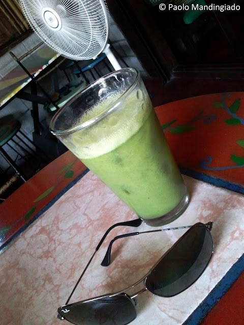 Balunggaysi: banana, malunggay, calamansi. Definitely not as bad as it looks.