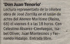 Click para ampliar 11-11-03. Recorte de prensa del Tenorio. Las Provincias