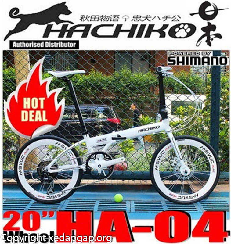 Giá xe đạp gấp nhật hachiko ha01, Ha03, ha04 và xe giá rẻ