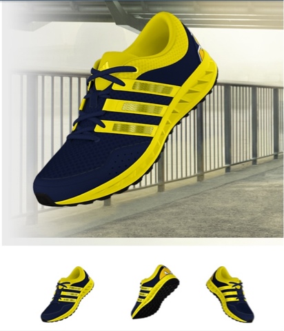 maize and blue basketball shoes