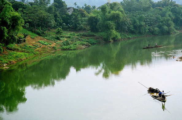 Bộ ảnh dòng sông quê hiền hòa, gắn bó với tuổi thơ sông quê hiền hòa