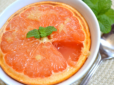 Honey Ginger Broiled Grapefruit