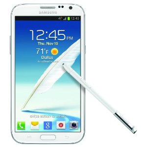  Samsung Galaxy Note II 4G Android Phone, White (AT&T)