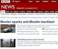 BBC News Online front page