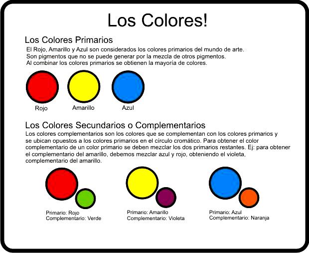 Resultado de imagen de colores primarios para niños
