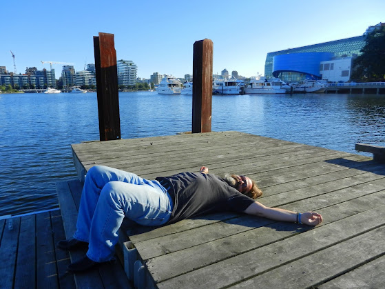 On the dock, False Creek, Vancouver