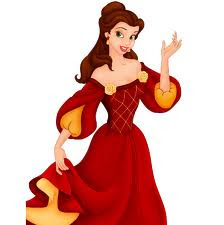 princess belle red dress