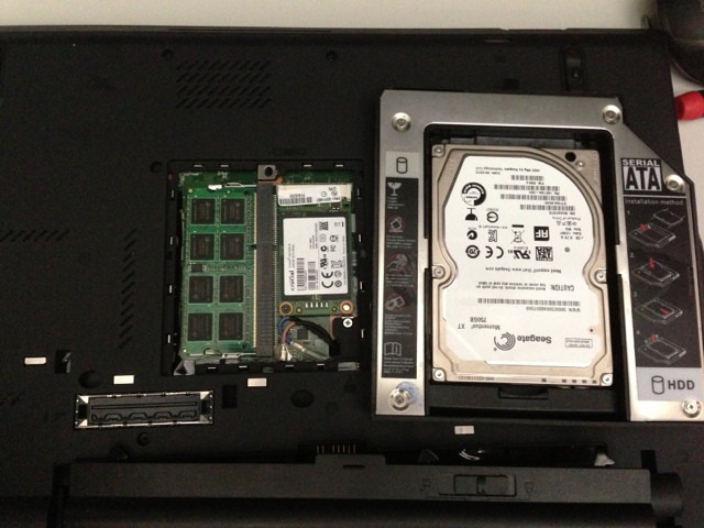 Fortysomething Geek: Thinkpad T420 triple drives with MSATA and Ultrabay