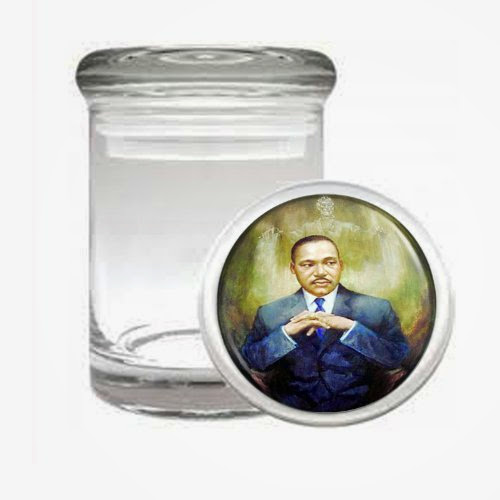  Odorless Air Tight Medical Glass Jar Martin Luther King Jr Design-007
