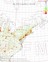 North & East Coast US Ham Density