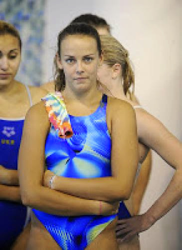 Princess Stphanie Of Monaco Watches Her Daughter Pauline In Diving Competition